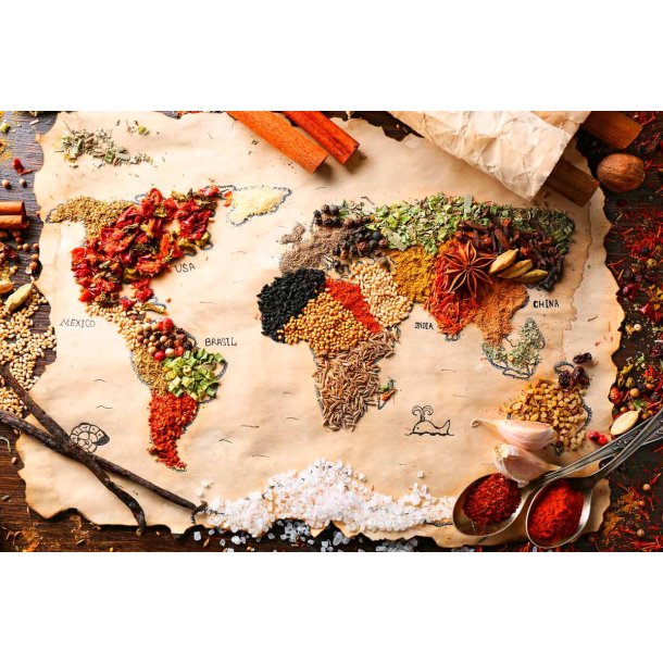 Mr. Broccoli puslespil 1000 brikker - Verdens krydderier