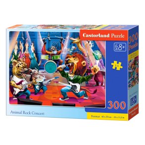 Castorland puslespil -  Rockkoncert med dyr - 300 brikker