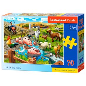 Castorland puslespil - Bondeg�rds liv - 70 brikker