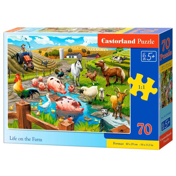 Castorland puslespil - Bondeg�rds liv - 70 brikker