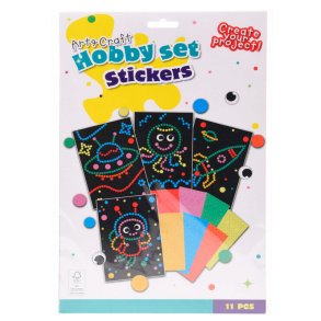 Dot art klistermrkeset med utrymme