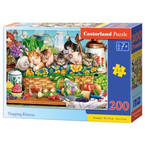 Castorland puslespil - Sovende killinger - 200 brikker