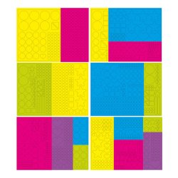 Stickers med form og farver - Hane