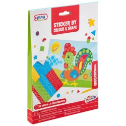 Stickers med form og farver - Hane