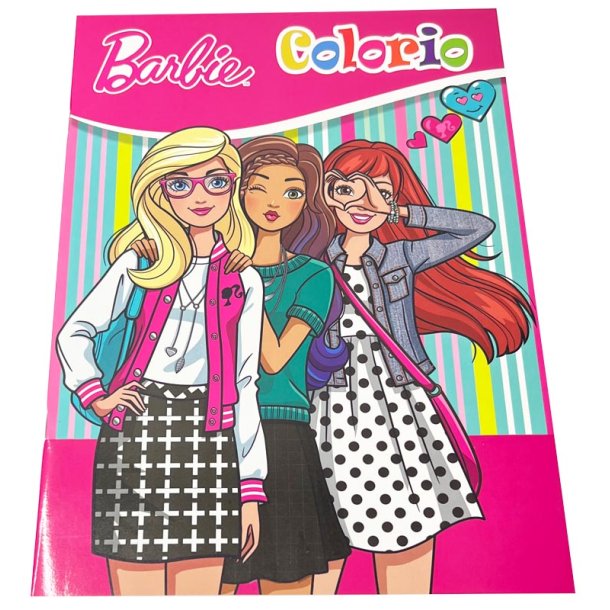 Malebog med Barbie og veninder