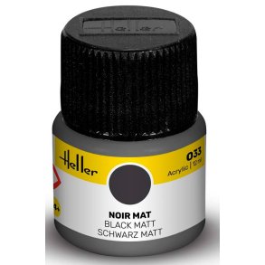 Heller maling 033 - Mat sort