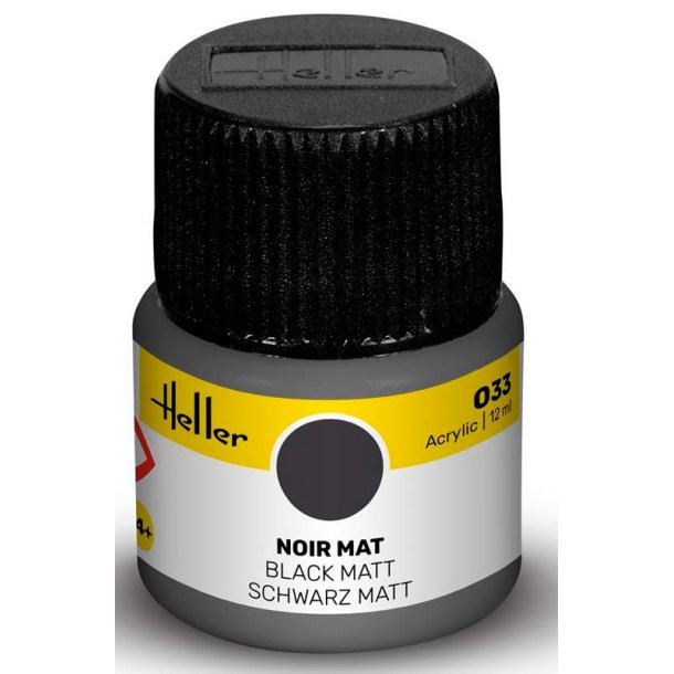 Heller maling 033 - Mat sort