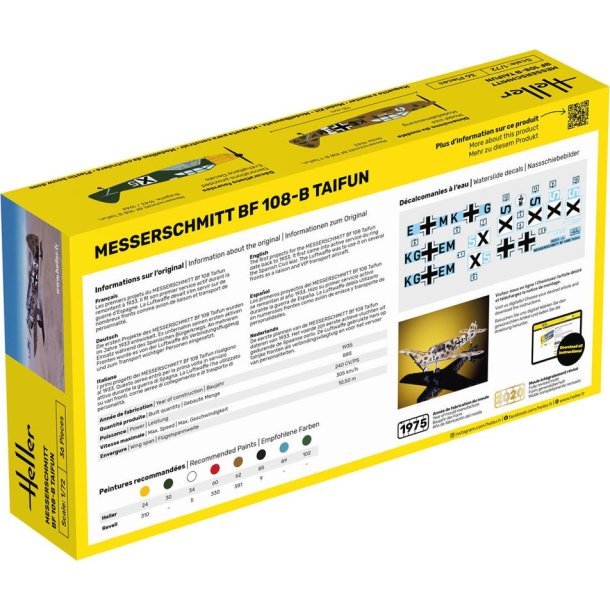 Heller Messerschmitt Bf 108 B Taifun - 1:72