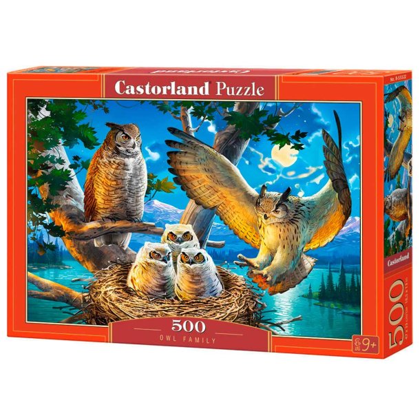 Castorland puslespil - Owl Family - 500 brikker