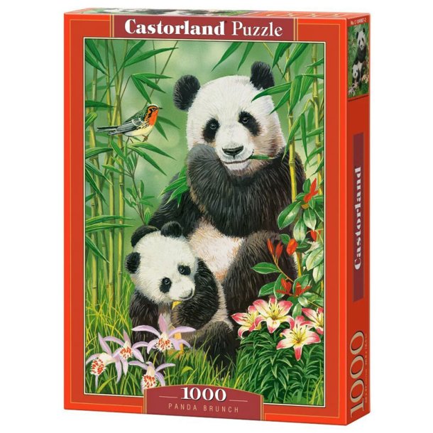 Castorland puslespil -  Panda Brunch - 1000 brikker