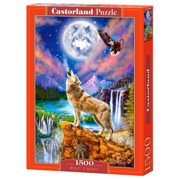 Castorland puslespil -   Wolf's Night - 1500 brikker