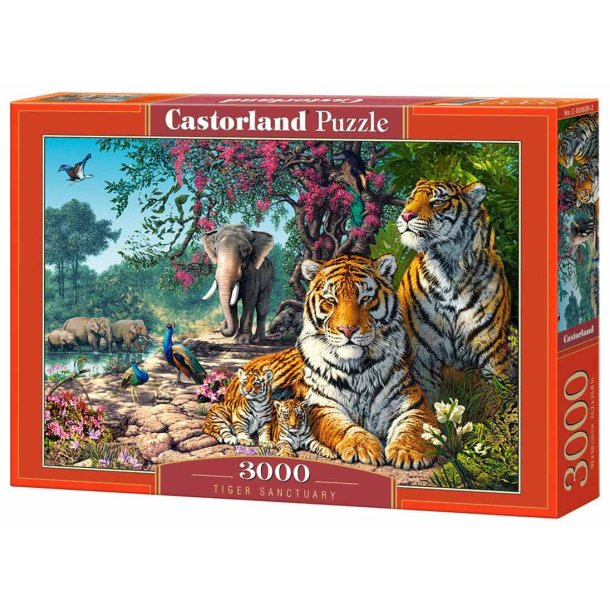 Castorland puslespil - Tiger Sanctuary - 3000 brikker
