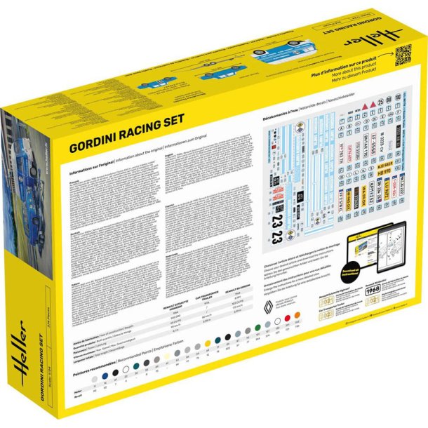 Heller Renault Gordini Racing Set - 1:24 start kit