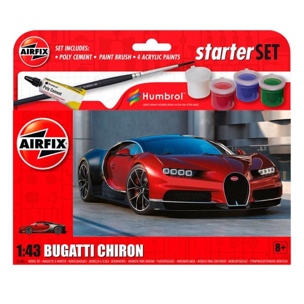 Airfix - Bugatti Chiron 1:43 modellbil