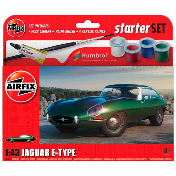 Airfix - Jaguar E-Type 1:43 modellbil