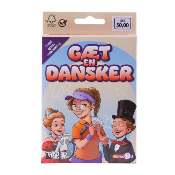 Gt en kendt dansker - kortspil