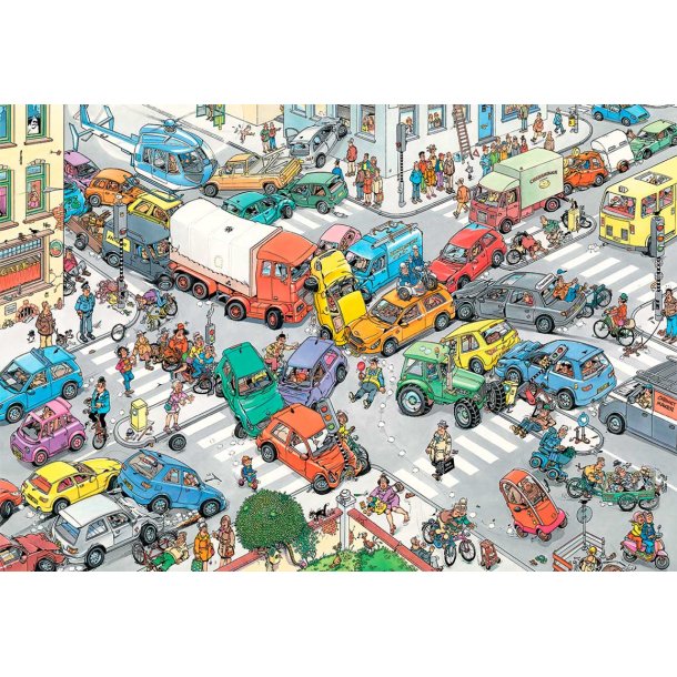 Jan van Haasteren 2 x 1000 - Traffic Chaos &amp; By Air Land and Sea