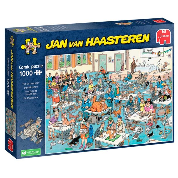 Jan van Haasteren 1000 brikker - The cat pageantry