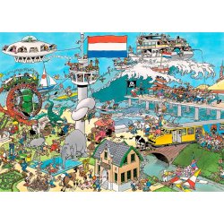 Jan van Haasteren 2 x 1000 - Traffic Chaos &amp; By Air Land and Sea