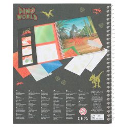 Dino World Mlarbok - Stick &amp; Shine