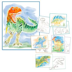 Dino World Colour Me up papir