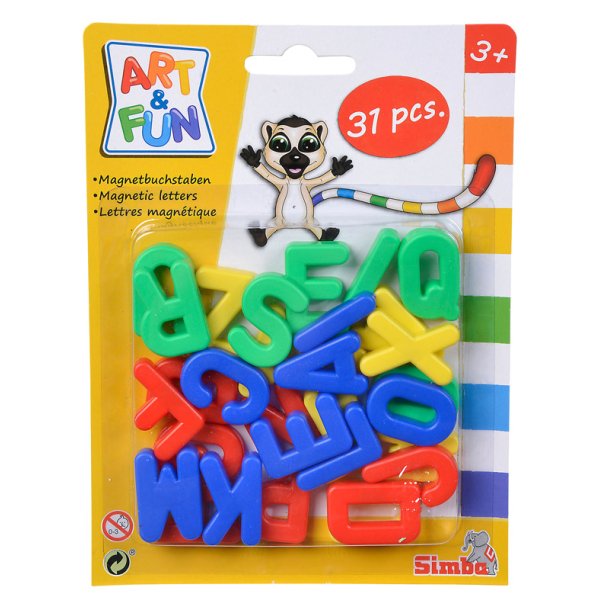 Art & Fun magnetbokstver - 31 st.