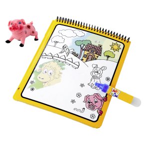 Art & Fun vattenmlarbok med gris