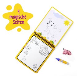 Art & Fun vattenmlarbok med gris