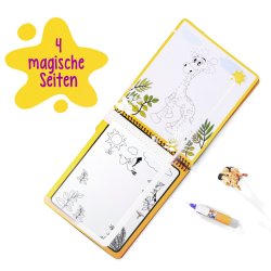 Art & Fun vattenmlarbok med giraff