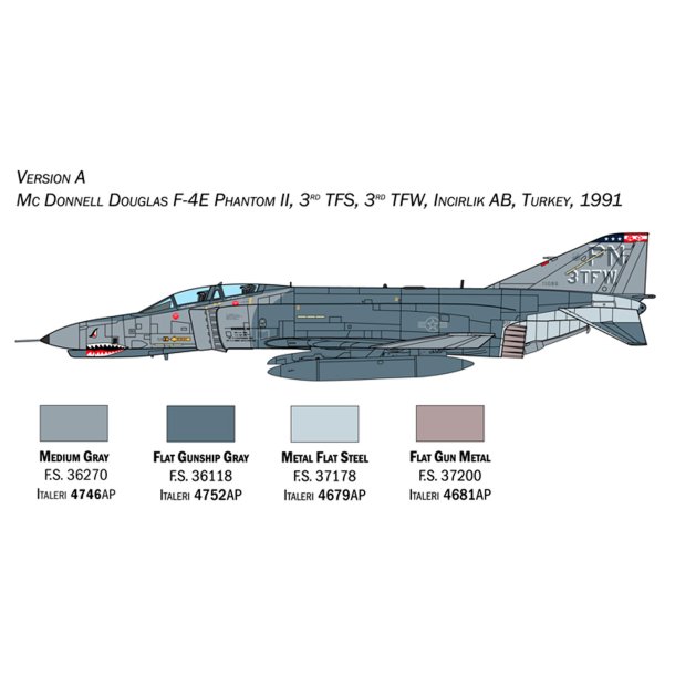 Italeri 1:72 F-4E/F Phantom II - Modellflygplan