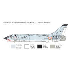 Italeri 1:72 F-8E Crusader - Modellflygplan