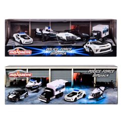 Majorette gaveske - 4 x politi legetjsbiler
