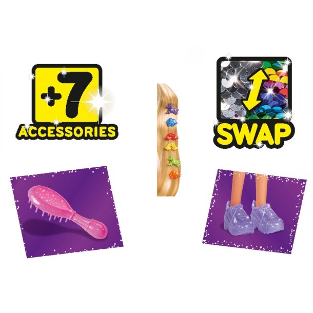 Steffi love dukke med langt hr.