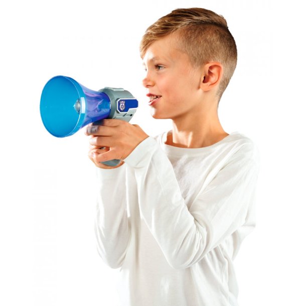 Politi megafon med lydeffekter