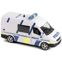 Polisbilens arbetsledare i metall med ljus och ljud