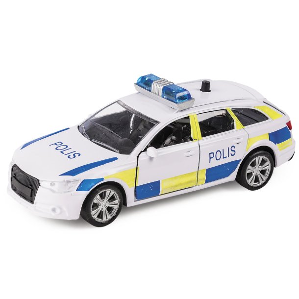 Metallpolisbil med ljus och ljud (SE)