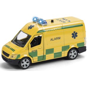 Ambulance i metal m/ lys & lyd