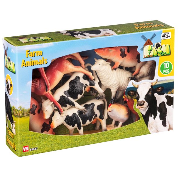 Bondegrdsdyr - 10 stk.