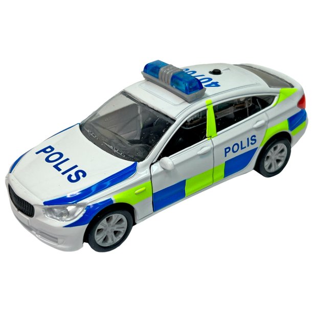 Metallpolisbil med ljus och ljud (SE)