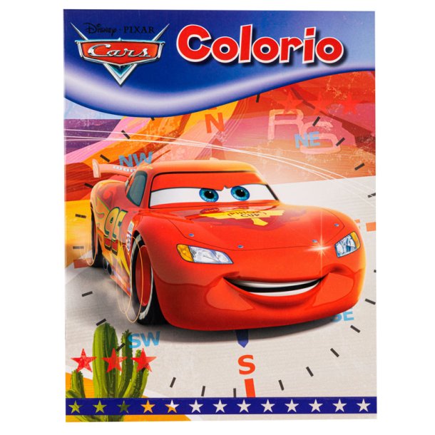 Disney Pixar mlarbok med bilar