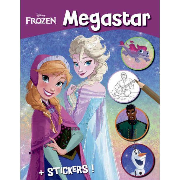 Megastar malebog med Frozen II samt stickers