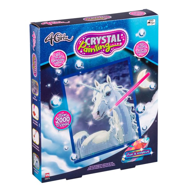 4-Girlz Crystal painting enhjrning