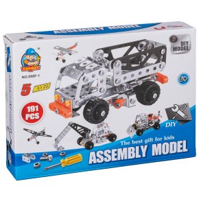 Metal DIY byggest 5i1 - Lastbil