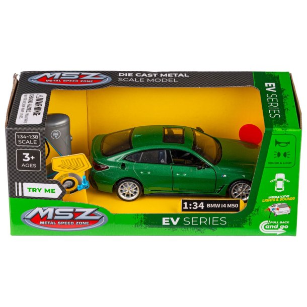 BMW i4 M50 elbil 1:34 grn