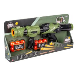 Air shooter pumpegev�r med 12 kugler