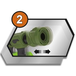 Air shooter pumpegev�r med 12 kugler
