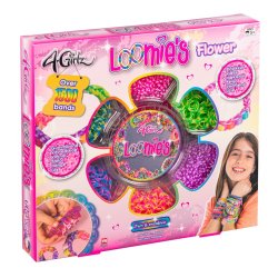 4-Girlz loomies 1500+ loombands - Flower