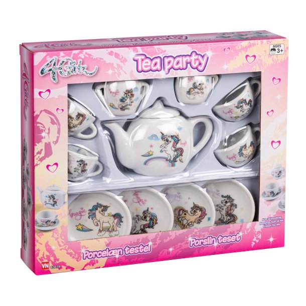 4-Girlz Enhj�rning porcel�n testel