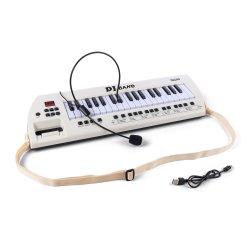 Keyboard med headset og rem