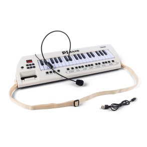 Keyboard med headset og rem